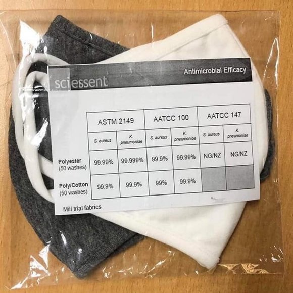 2 x Washable Antibacterial Face Mask - Picture 3 of 3